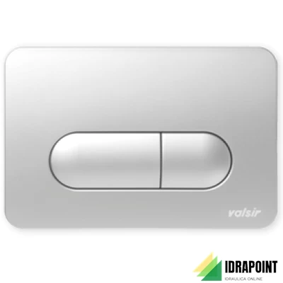 VALSIR PLACCA DOPPIO PUSANTE TROPEA 3 E 'S' CROMO LUCIDO