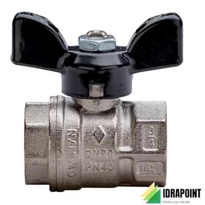 VALVOLA SFERA 1520 CON FARFALLA F/F Ø 3/4