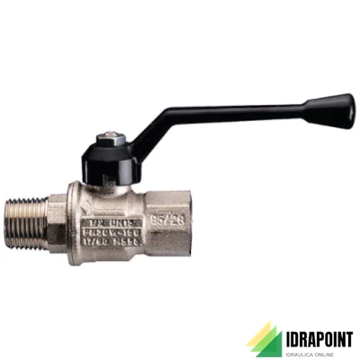 VALVOLA SFERA 1701 P. TOT. CON LEVA ALLUMINIO Ø 1/2