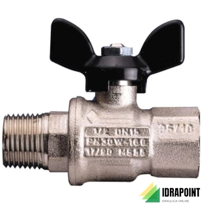 VALVOLA SFERA 1721 P. TOTALE CON FARFALLA Ø 3/4