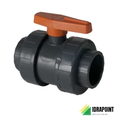 VALVOLA SFERA BI-STOP PVC INCOLLARE Ø 75 MM
