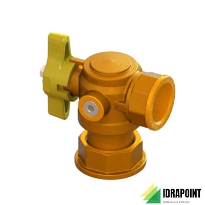 VALVOLA SQUADRA PER GAS Ø 1