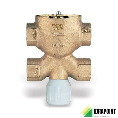 VALVOLA ZONA 3 VIE CON 4 ATTACCHI BRONZO Ø 1