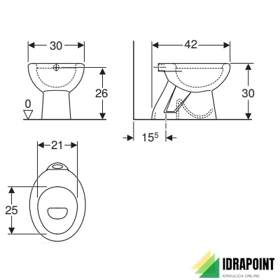 VASO A PAVIMENTO GEBERIT BAMBINI