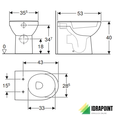VASO MULTIFUNZIONE FILO PARETE - SELNOVA BIANCO