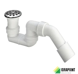 SIFONE PLASTICA 6955.8 CROMO DOCCIA SCARICO Ø 65-80X40/50 MM