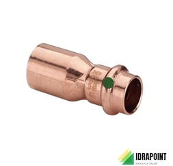 MANICOTTO RIDOTTO 2415.1 IN RAME X ACQUA Ø 15X12 M/F