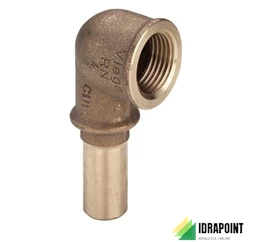GOMITO 90°FR 2214.3 M IN BRONZO X ACQUA Ø 1/2