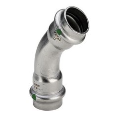 CURVA 45° FEMMINA 2326 INOX PRESSIONE X ACQUA Ø 18 MM