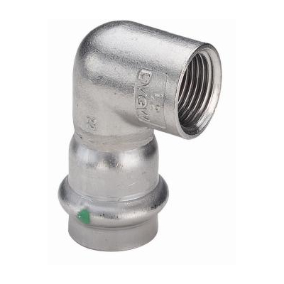GOMITO 90° F. 2314.2 INOX A PRESSIONE X ACQUA Ø 28X1