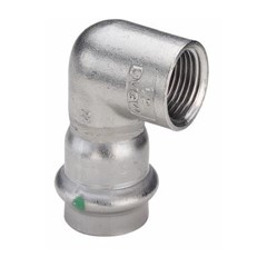 GOMITO 90° F. 2314.2 INOX A PRESSIONE X ACQUA Ø 18X1/2