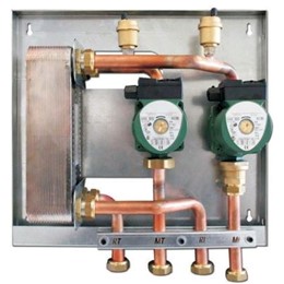 sistema di collegamento idraulico e scambio termico kidro raccor