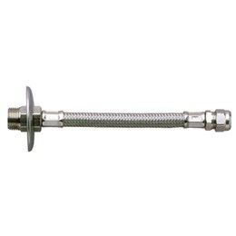 tubo flessibile in acciaio inox con maschio prolungatocm 30 x 1/